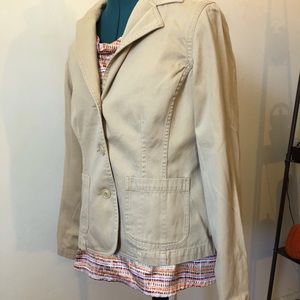 Eddie Bauer khaki (tan) cotton blazer size M